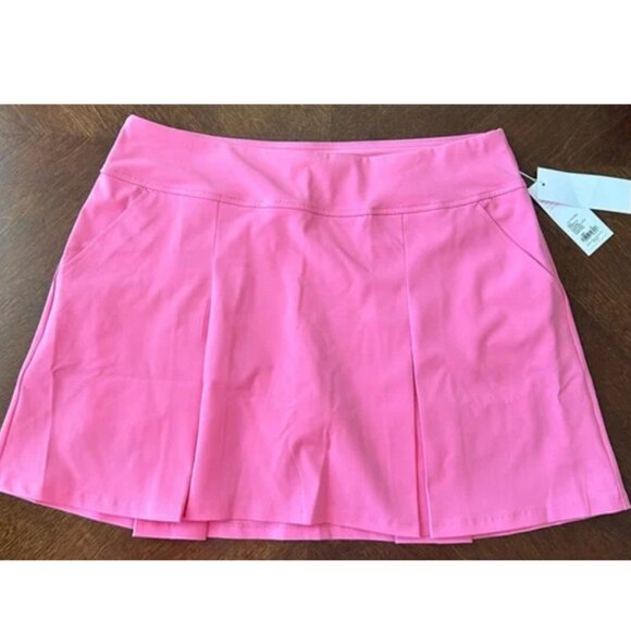Lilly Pulitzer Size 10 Luxletic Shasta Skort Confetti Pink - Picture 3 of 5